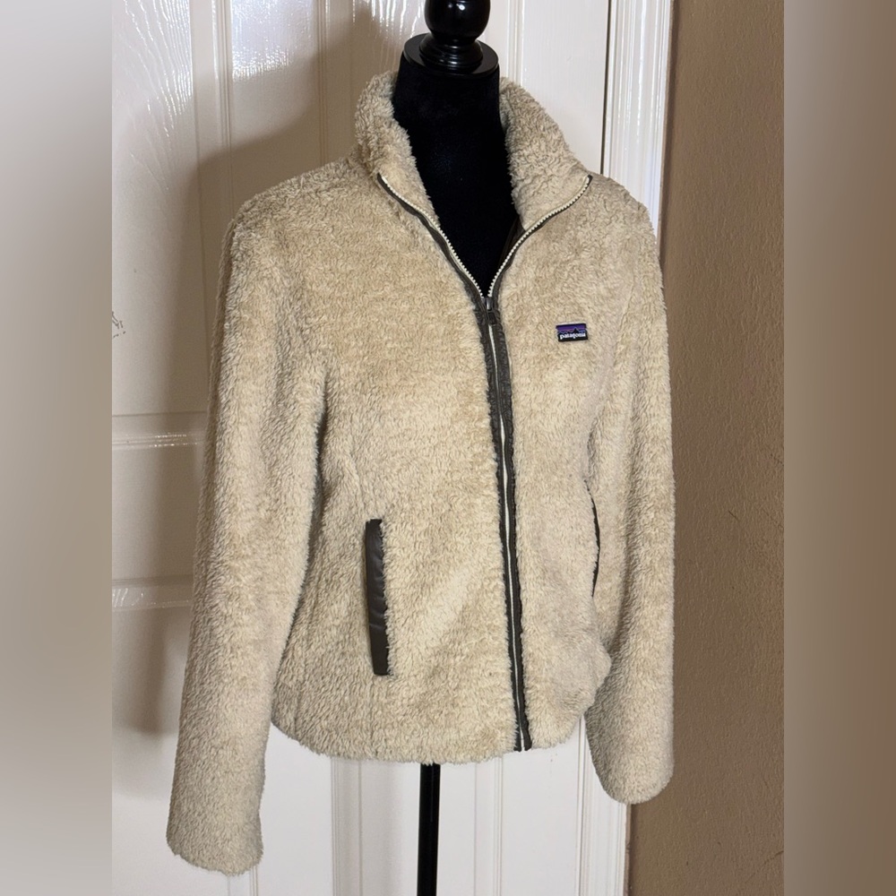 Vtg Patagonia Jacket Women’s Los Lobos 25595 Sherpa Fleece Zip Up Lined Medium
